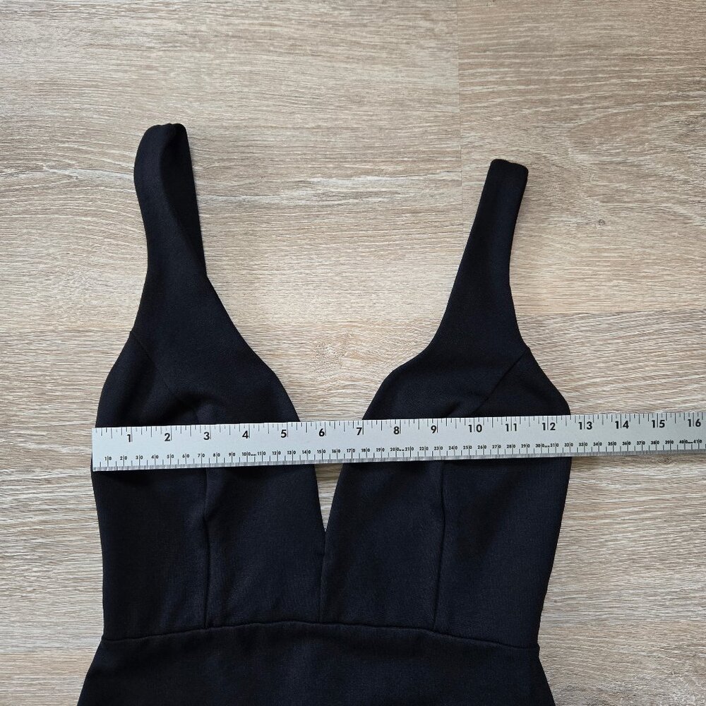 Lulus Perfect Little Black Bodycon Dress Size Small, V-Neck, Fitted Mini - Picture 13 of 17